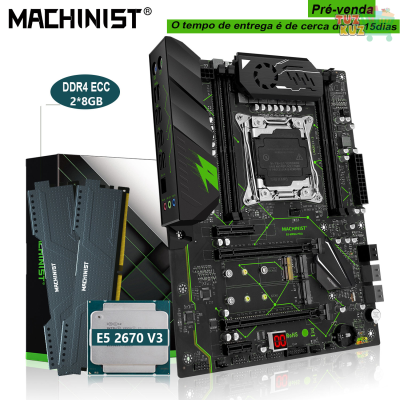 MACHINIST X99 Motherboard Kit With Inte E5 2670 V3 CPU Processor
