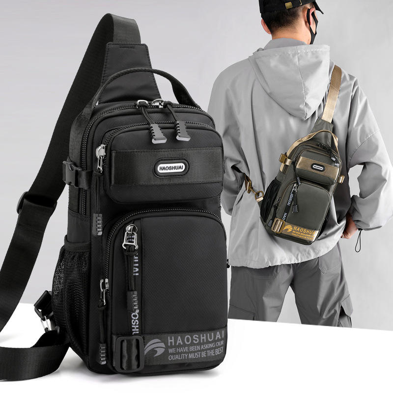Brand Men's Multifunction Waterproof Chest Bag