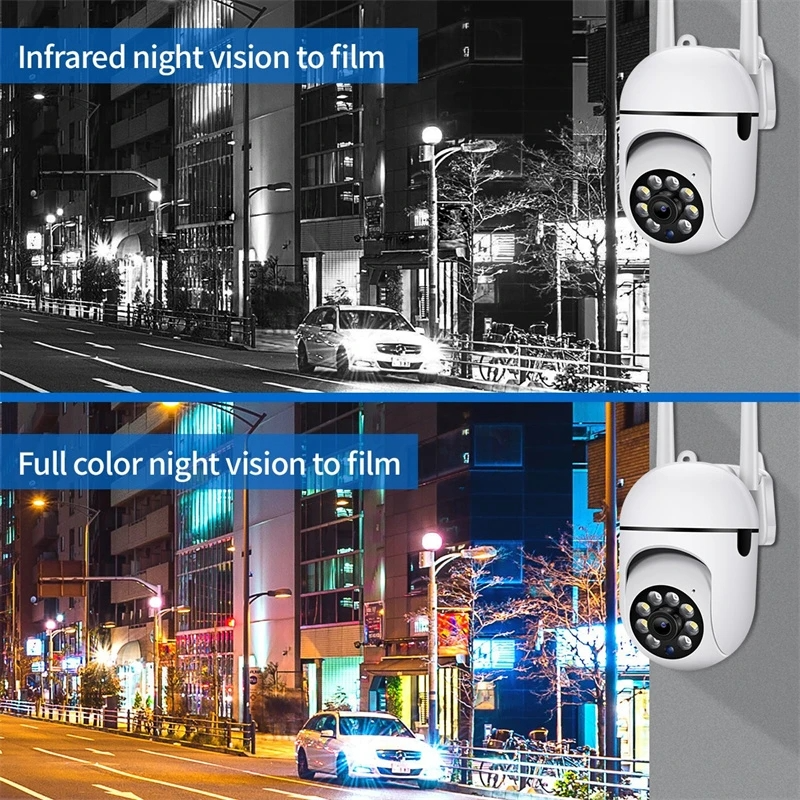 5G PTZ WiFi Surveillance 5MP IP Full Color Night Vision Camera