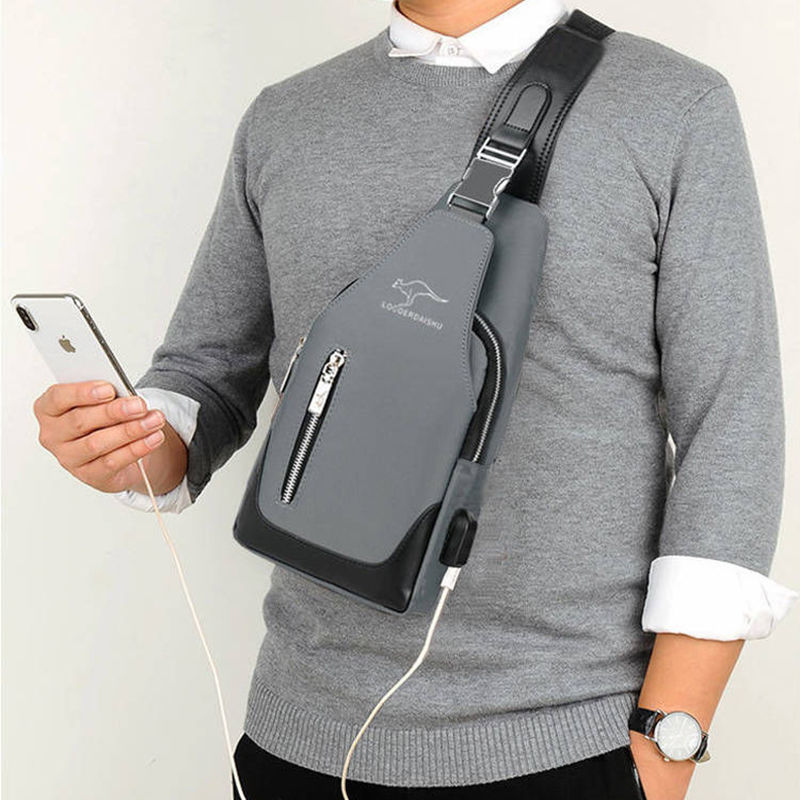 Men's Korean Style Casual Sports Water Proof Chest Bag