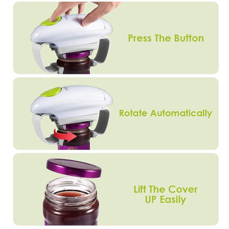 Automatic Electric Can and Jar Opener Set