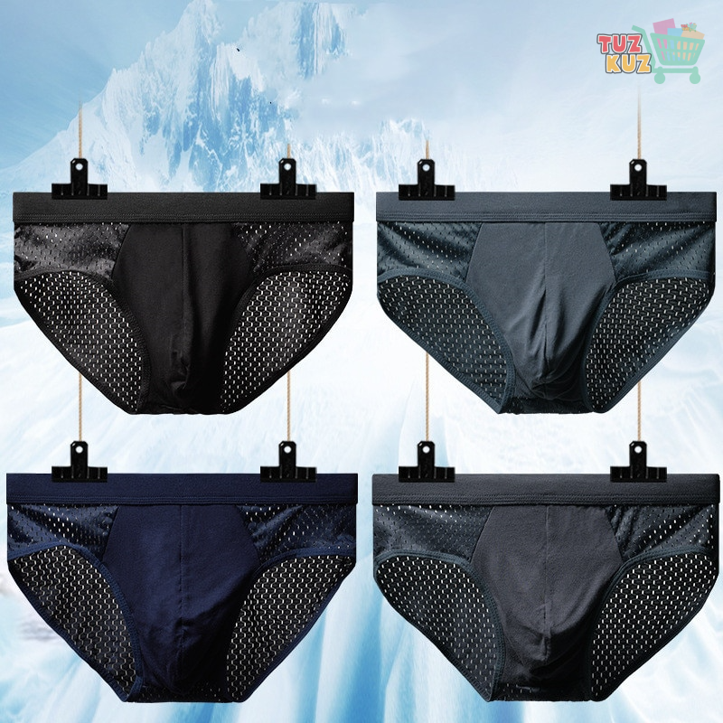 Men Ice Silk Sports Underwear