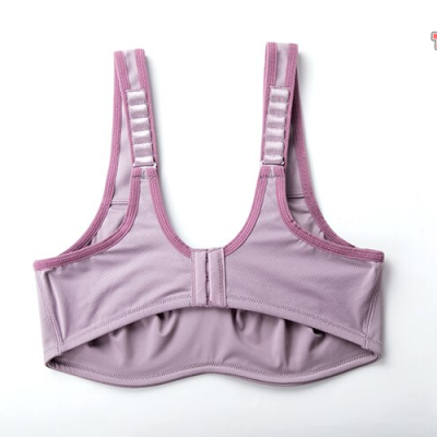 Max Control Solid Sports Bra Full Coverage Non Padded