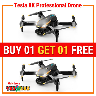 Tesla 8K Professional Drone with 4K HD Drone Camera Aerial Photography Quadcopter