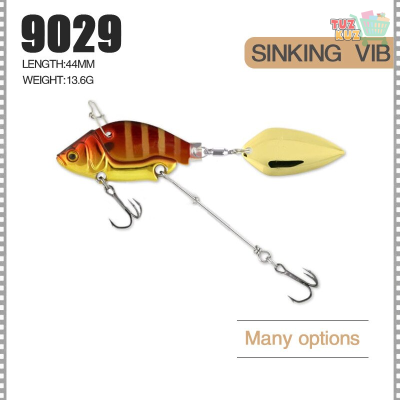 1Pcs Rotating Metal Bait Spinner Spoon Fishing Lures