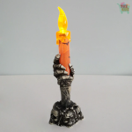 Halloween LED Candle Horror Skeleton Ghost Holding Candle Light