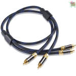 2 Phono RCA to Twin Phono Cable stereo