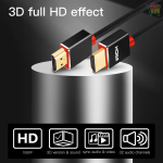3D gold plated cable for HD