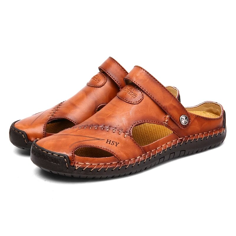 Genuine Leather Slippers For Men