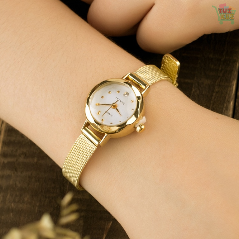 Watches Ladies Gold Casual Quartz Bracelet