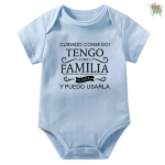Be Careful With Me I Have A Crazy Family Printed Funny Newborn Baby Bodysuits
