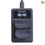 Battery + LED Dual Charger For Canon