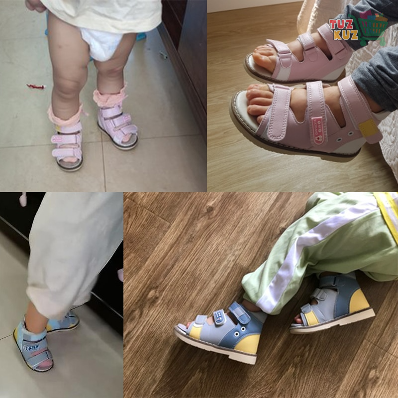 Children Sandals For Boys Leather Orthopedic