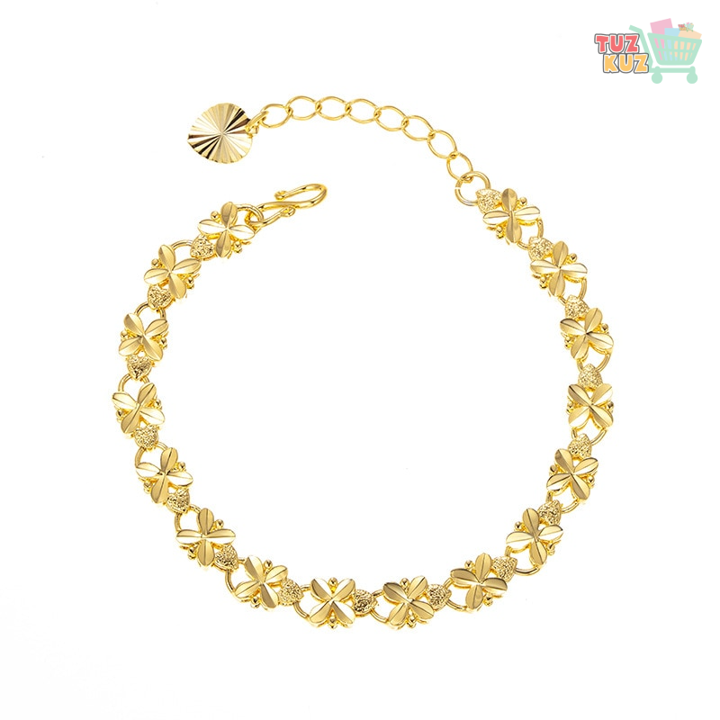 Four-leaf clover gold bracelet For Women's