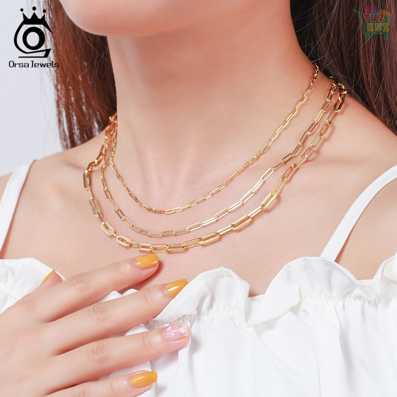 ORSA JEWELS Gold Plated Neck Chain