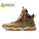 RAX Men's Mid-top Waterproof Hiking Shoes – Leather Trekking Boots for Outdoors, Camping & Hunting